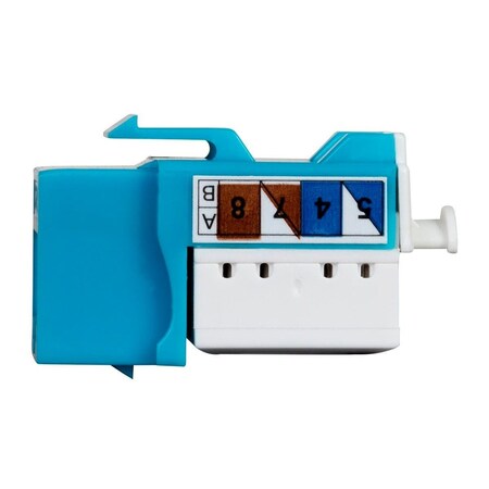 Monoprice Cat6A 90 Degree Unshielded Punch Down Keystone Jack_ Dual Type IDC_ 25 24506